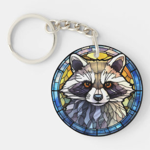 Söt glasaktigt rött Raccoon