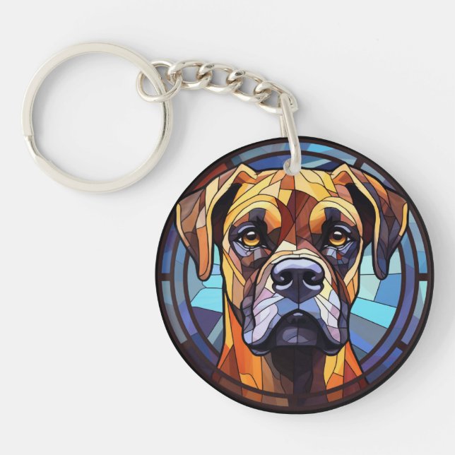 Söt glasruta Hund (Framsidan)