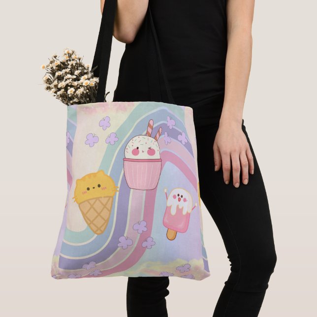 söt, glass tygkasse (Närbild)