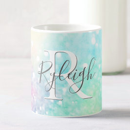 Söt Glitter Holografiskt irdescent Girly Kaffemugg