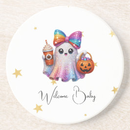 Söt glitterbågspökkemugge för Halloween Underlägg