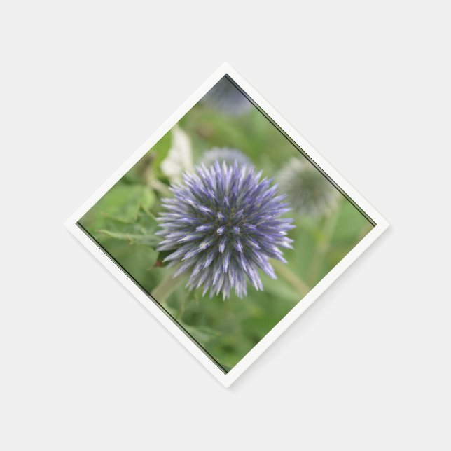 Söt Globe Thistle Pappersservett (Hörn)