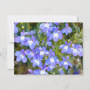 Söt Glöm mig Inte Blåa blommor vykort