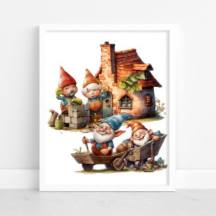 Söt Gnom-affisch Poster