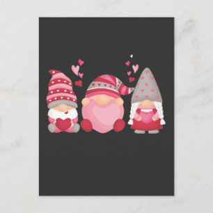 Söt Gnome Alla Hjärtans Dag Hjärtat Vykort