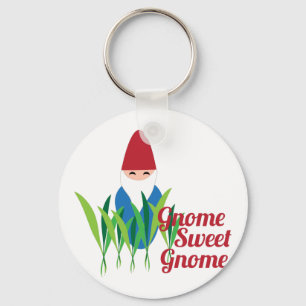 Söt Gnome för Gnome Nyckelring