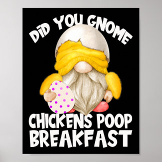 Söt Gnome i gul kycklingdräkt Kycklingar bajsar Poster