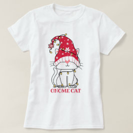 Söt Gnome Katt T-Shirt