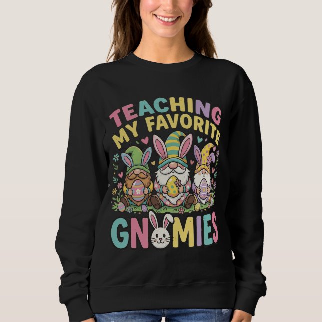 Söt Gnome-Lärar Design Undervisning  T Shirt (Framsida)