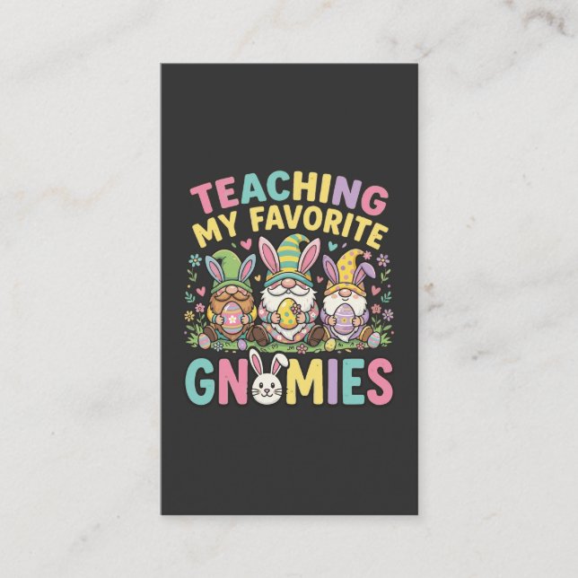 Söt Gnome-Lärar Design Undervisning  Visitkort (Framsida)
