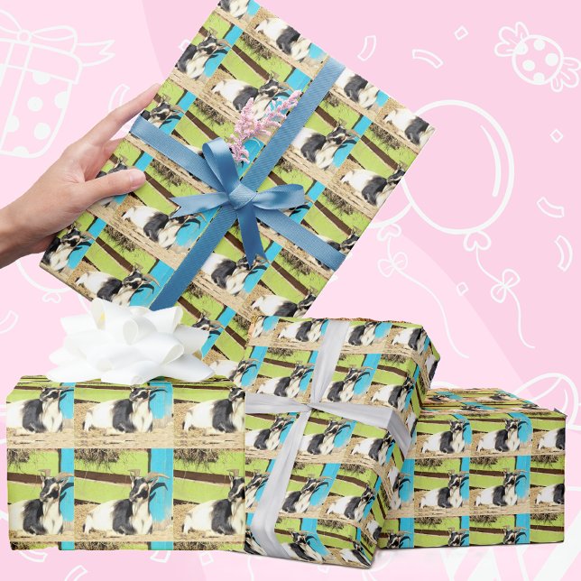 Söt Goat Wrapping Papper Presentpapper (Skapare uppladdad)