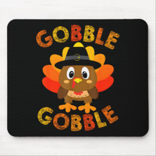 Söt Gobble Gobble Kalkon Lgrim Små Pojkar Tack Musmatta