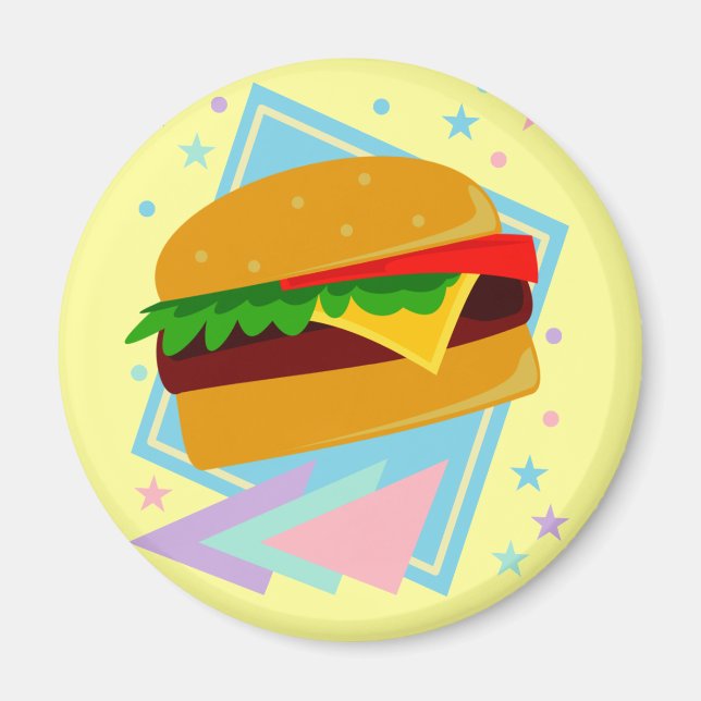 Söt God Hamburgare Magnet (Framsidan)