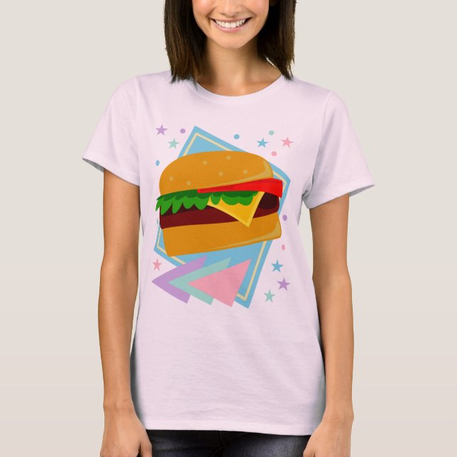 Söt God Hamburgare T-shirt (Framsida)