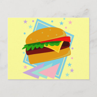 Söt God Hamburgare Vykort