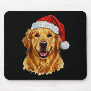 Söt God Jul Golden Retriever Hund Jul Musmatta