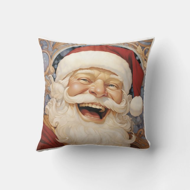 🎅 Söt God jul Jultomten Pillow 🎄  🎅 Kudde (Baksida)