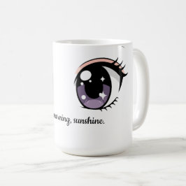 Söt God Morgon Ögon Mugg – Rolig Kaffekopp Present