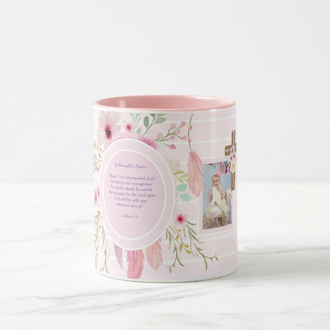 Söt Goddotter Motivational Ord PHOTO Gift Mugg (Center)