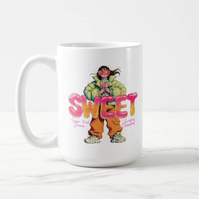 Söt Godis Flicka Mugg (Vänster)