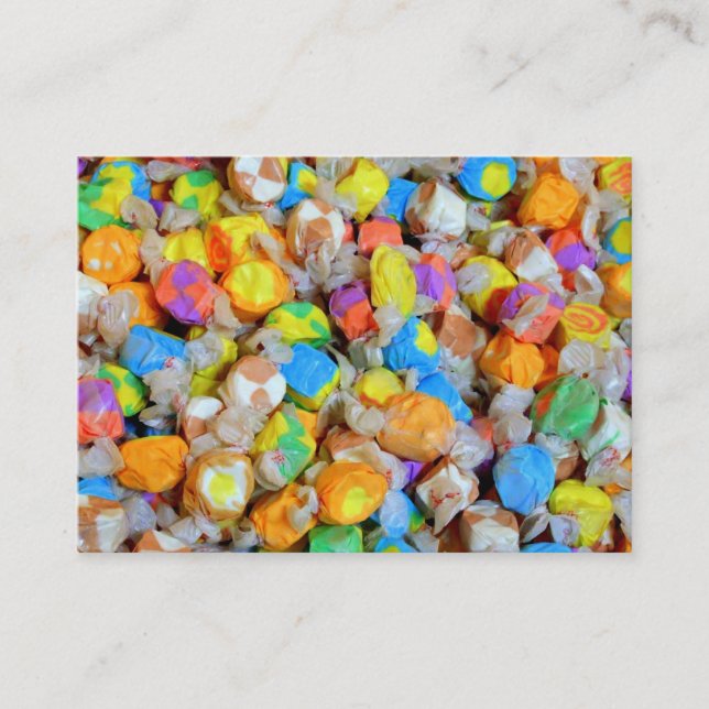 Söt godisvisitkort visitkort (Framsida)