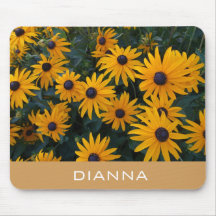 söt golden daisy blommor, lägg till ditt namn