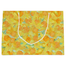 Söt Golden Gult Daffodils Large Gift Bag
