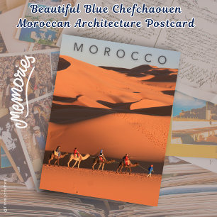 Söt Golden Hour Desert Resa Marocko Sahara Vykort