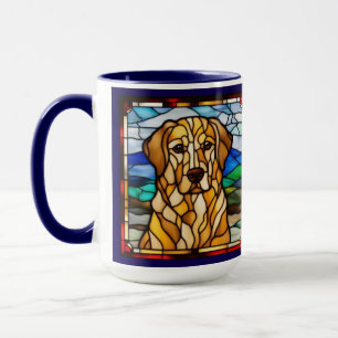 Söt Golden Retiever Kaffe Mugg