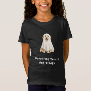 Söt Golden Retriever Halloween-spöke T Shirt