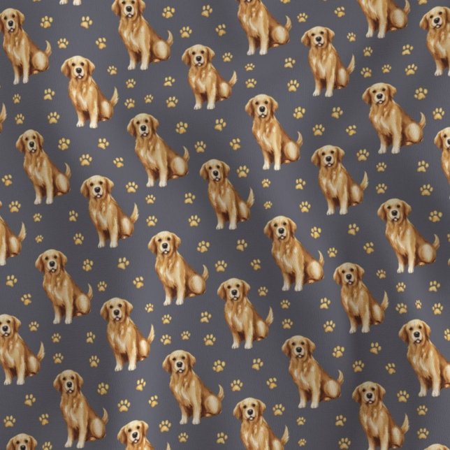 Söt Golden Retriever Hund Tyg (Skapare uppladdad)