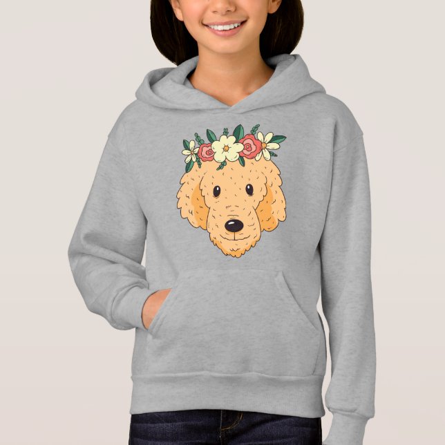 Söt Golden Retriever-huvud T Shirt (Framsida)