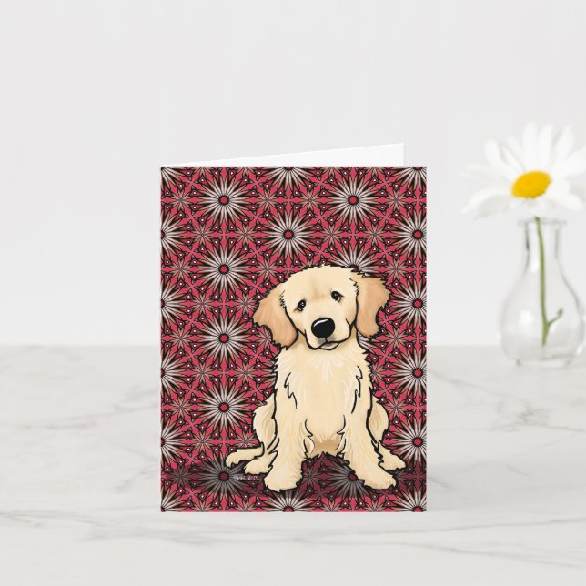 Söt Golden Retriever Kort (Liten växt)