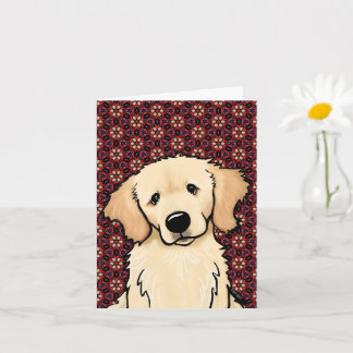 Söt Golden Retriever Kort