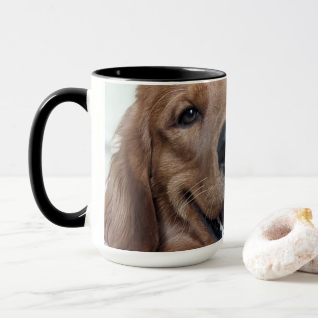 Söt Golden Retriever | Original Hundfotografering Mugg (Med munk)