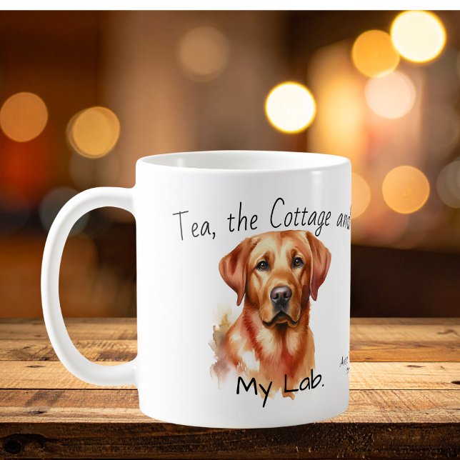 Söt Golden Retriever Personalisera Kaffemugg (Skapare uppladdad)