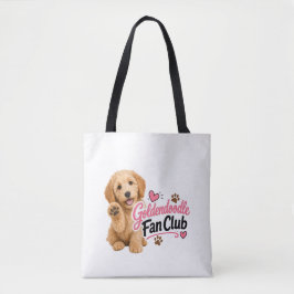 Söt Goldendoodle-fanklubb Totebag  Tygkasse