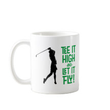 Söt golftee Rolig humor Sport Pro Svart Grön
