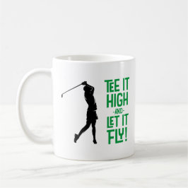 Söt golftee Rolig humor Sport Pro Svart Grön Kaffemugg
