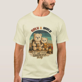 Söt Golu Fars dag Björn Familj T Shirt