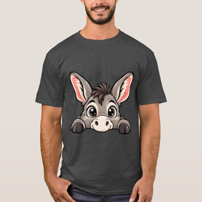 Söt gömmer-sig-åsnor t shirt (Framsida)