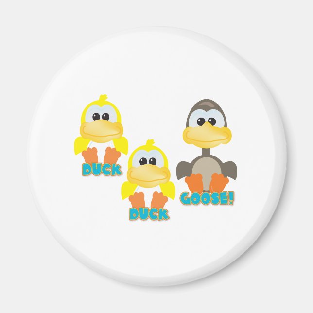 Söt Goofkins anka anka gås Magnet (Framsidan)