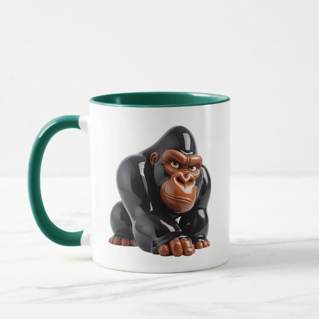Söt gorillaillustration mugg (Vänster)