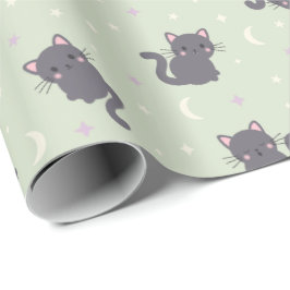 Söt grå katt Sage presentpapper