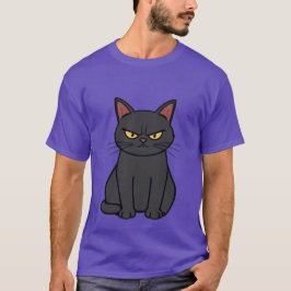 Söt grå kattskära Kärleksbrev Hjärtan ✨🐾💕 T Shirt