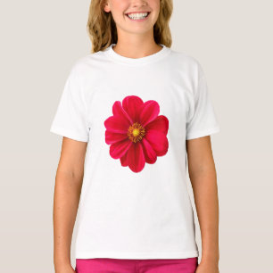 Söt Grafik med Enkel Blomma för Barn T Shirt