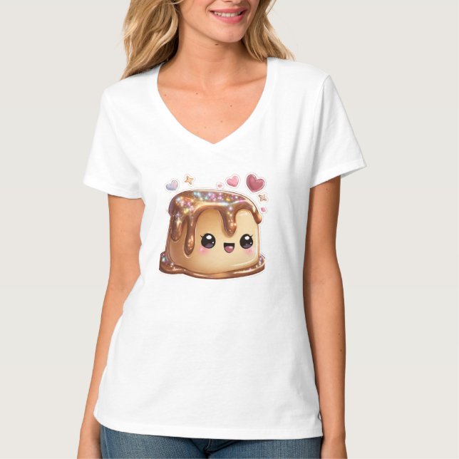 Söt Grafik T-Shirt för efterrätter (Framsida)