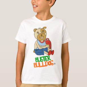 Söt grafisk valpskjorta för pojkar och flickor t shirt