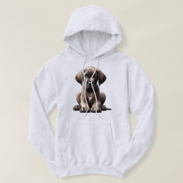 Söt Grand Danois-valp Hoodie