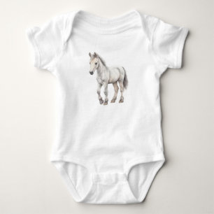 Söt Grått Baby Horse Foal Filly Colt T Shirt
